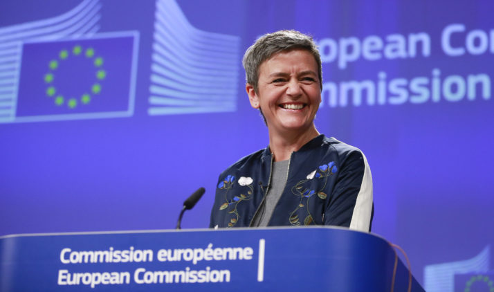 Gazprom EU Commissioner for Competition, Danish, Margrethe Vestager
